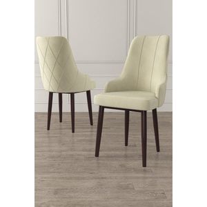 Súprava stoličiek (2 kusy) Trex - Cream, Brown vyobraziť