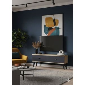 TV stolík Mona 120 - Sapphire Oak, Anthracite vyobraziť