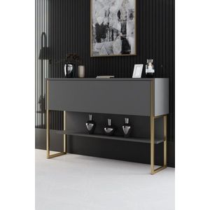 Komoda Luxe - Gold, Anthracite vyobraziť