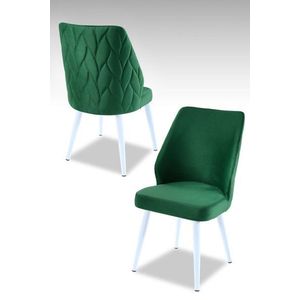 Súprava stoličiek (4 kusy) Pufi - Green, White vyobraziť