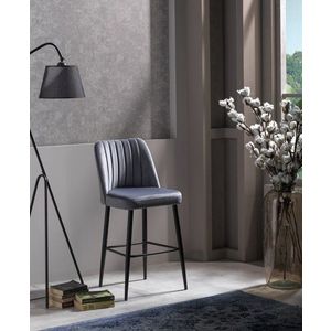 Bar Stool Set (4 Pieces) Vento - Grey vyobraziť