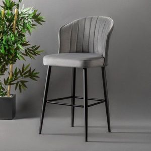 Bar Stool Set (2 Pieces) Rubi - Grey vyobraziť