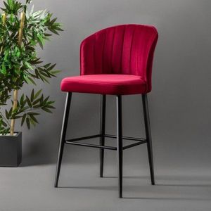 Bar Stool Set (2 Pieces) Rubi - Claret Red vyobraziť