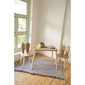 Kid's Table Set Bunny Two Chair Set - Brown vyobraziť