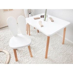 Kid's Chair Bunny Chair - White vyobraziť