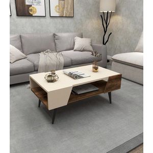 Konferenčný stolík Aren - Beige, Light Walnut vyobraziť