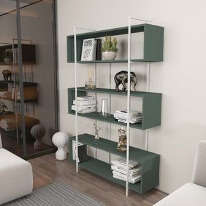 Knižnica Bruti - Green, White vyobraziť