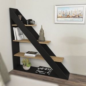 Knižnica Pisagor - Black, Oak vyobraziť
