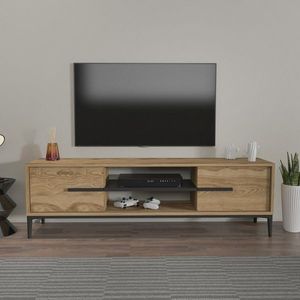 TV stolík Eslem - Oak, Black vyobraziť