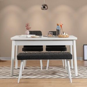 Set stola a stoličiek (4 kusy) Costa White-Anthracite vyobraziť