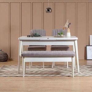Lavica Vina Bench Soho, White vyobraziť