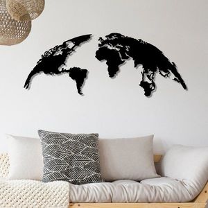 Dekoratívny kovový doplnok na stenu World Map Large vyobraziť