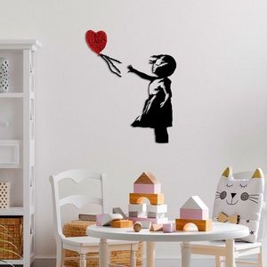 Dekoratívny kovový doplnok na stenu Banksy - 13-1 vyobraziť