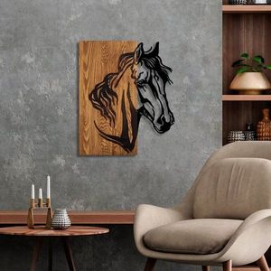 Dekoratívny drevený doplnok na stenu Horse 1 vyobraziť
