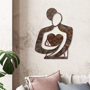 Dekoratívny kovový doplnok na stenu Rusty Hug vyobraziť
