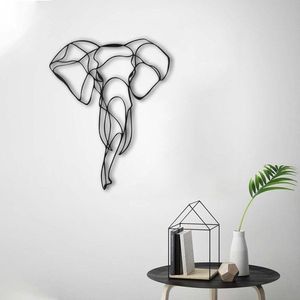 Dekoratívny kovový doplnok na stenu Elephant 2 vyobraziť