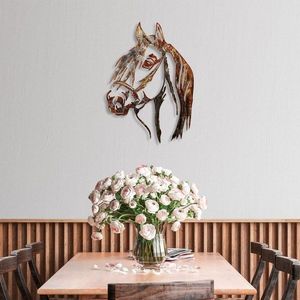 Dekoratívny kovový doplnok na stenu Horse - 3 vyobraziť
