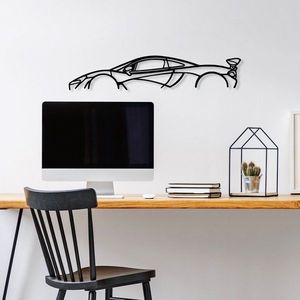 Dekoratívny kovový doplnok na stenu Mclaren P1 Silhouette vyobraziť
