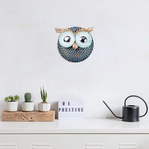 Dekoratívny kovový doplnok na stenu Owl 3 - Silver vyobraziť