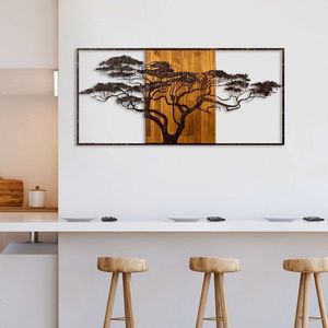 Dekoratívny drevený doplnok na stenu Acacia Tree - 328-A vyobraziť