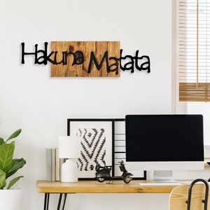 Dekoratívny drevený doplnok na stenu Hakuna Matata 4 vyobraziť