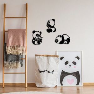 Dekoratívny kovový doplnok na stenu Pandas - 298 vyobraziť