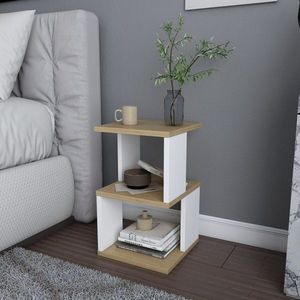 Nočný stolík Carter - Oak, White vyobraziť