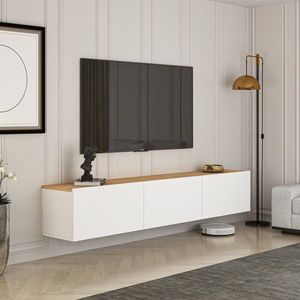 TV stolík West - White, Atlantic Pine vyobraziť