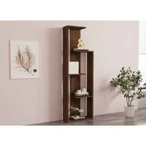 Knižnica Wand - Walnut vyobraziť