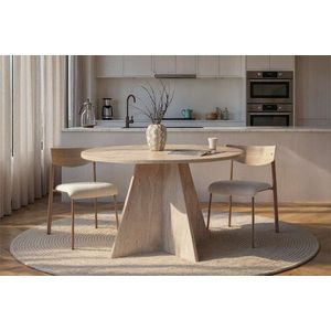 Jedálenský stôl Virella - Travertine vyobraziť