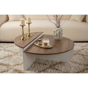 Konferenčný stolík Orion - Walnut, White vyobraziť