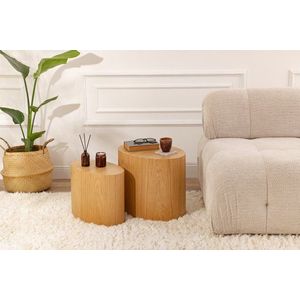 Súprava príručných stolíkov Elipse Set - Oak vyobraziť