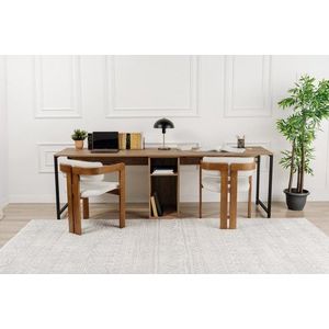 Písací stôl Twin Study Desk - Atlantic Pine, Black vyobraziť