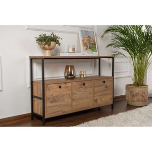 Konzolový stolík Solace - Atlantic Pine, Black vyobraziť