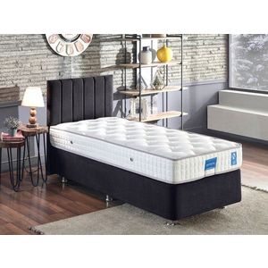 Rám jednolôžkovej postele s čelom Ela Single - Black (100 x 200) vyobraziť