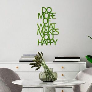 Dekoratívny kovový doplnok na stenu Do More Of What Makes You Happy vyobraziť