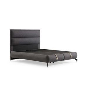 Rám manželskej postele s čelom Rise 150 x 200 - Dark Grey vyobraziť