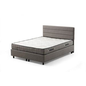 Rám manželskej postele s čelom Motya 150 x 200 - Light Grey vyobraziť