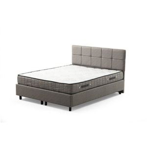 Rám jednolôžkovej postele s čelom Vitalia 90 x 190 - Light Grey vyobraziť