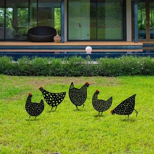 Súprava dekoratívnych kovových doplnkov do záhrady Chickens vyobraziť