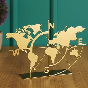 Dekoratívny predmet World Map - Gold vyobraziť