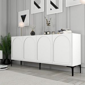 Konzolový stolík Lyon 79 - White, Black vyobraziť