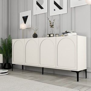 Konzolový stolík Lyon 79 - Cream, Black vyobraziť