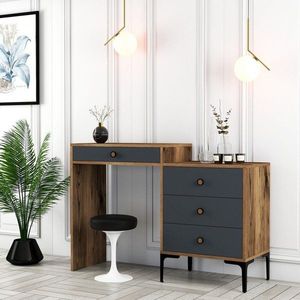 Toaletný stolík Lizbon 550 - Walnut, Anthracite vyobraziť