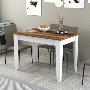 Kuchynský stôl Kiev 511 - Walnut, White vyobraziť