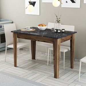 Kuchynský stôl Kiev 509 - Walnut, Black vyobraziť