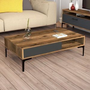 Konferenčný stolík Istanbul - Walnut, Anthracite vyobraziť