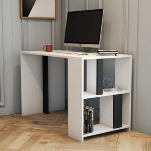 Písací stôl Lima - White, Anthracite vyobraziť