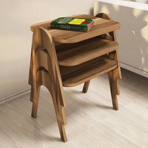 Sada odkladacích stolíkov (3 kusy) Paris - Walnut vyobraziť