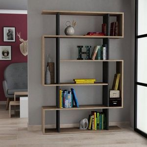 Knižnica Mito - Sonoma Oak, Anthracite vyobraziť